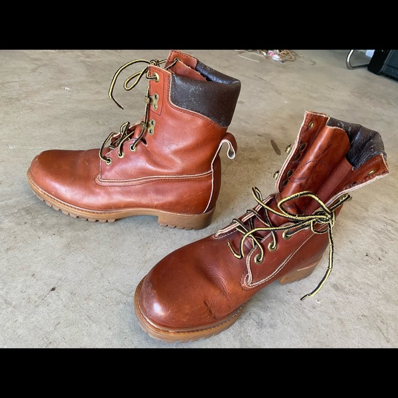 HERMAN SURVIVORS Boots 7.5N Mens Brown Leather - Picture 3 of 8